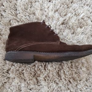 Johnson & Murphy Runnell Sheepskin Suede Boots Size 10